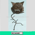 Standing Wrought Iron Owl Candle Holder